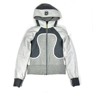 Lululemon Women's  Grey Scuba Hoodie Size 4